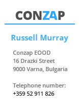 Conzap Company Logo and Contact Details